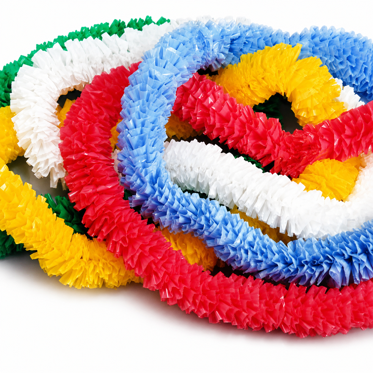 Jumbo Hawaiian Poly Leis - Bulk Pack