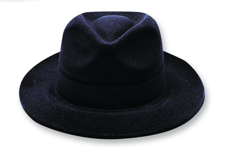 Black Velour Fedora