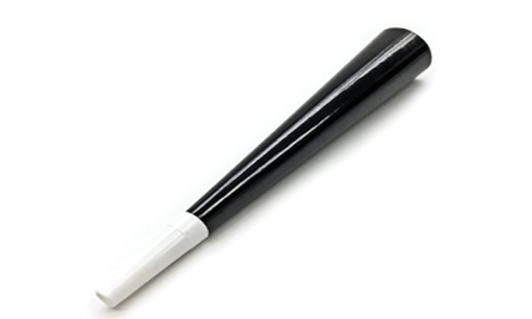 Black Foil Horns with Mouthpiece