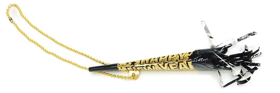 METALLIC BEAD WITH HORN ATTACHED
