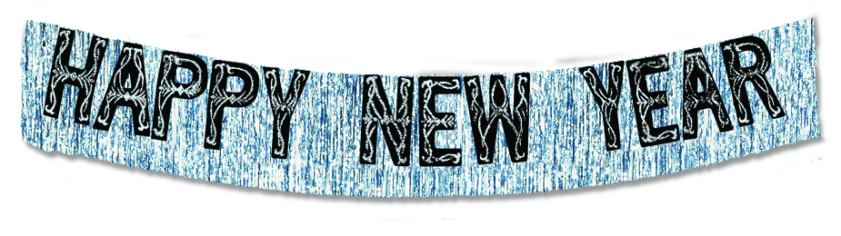 12' Metallic Happy New Year Banner