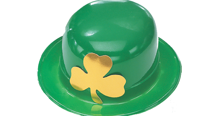 Green Derby with Shamrock