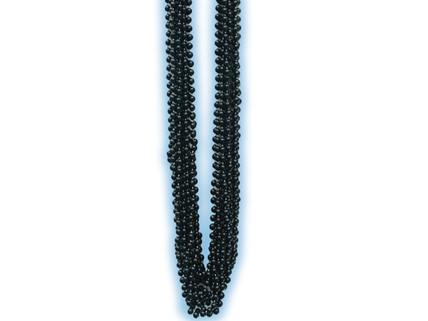 Black Metallic Bead Necklaces