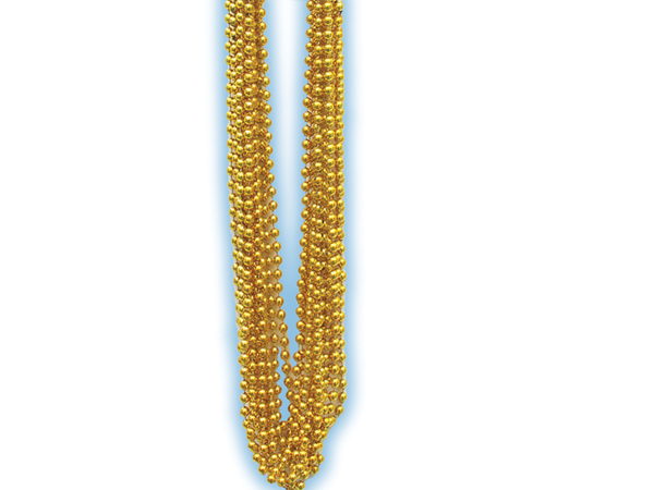 Gold Metallic Bead Necklaces