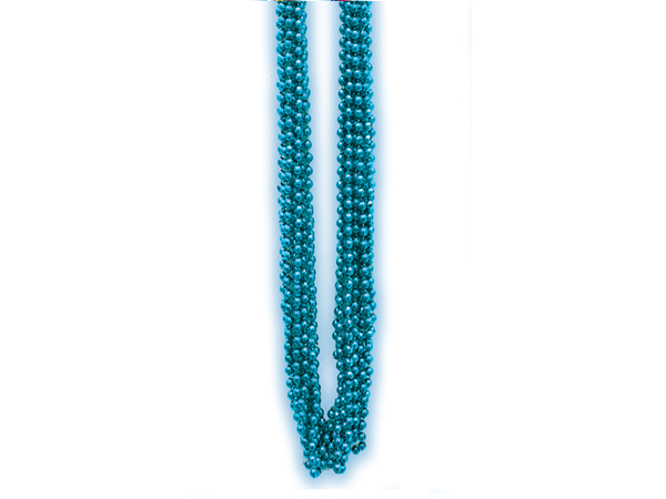 Turquoise Metallic Bead Necklaces