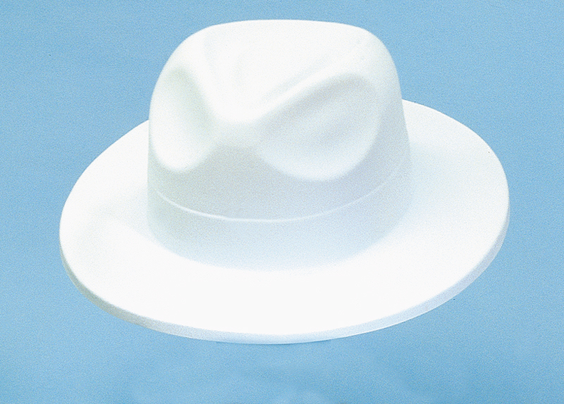 White Velour Fedora