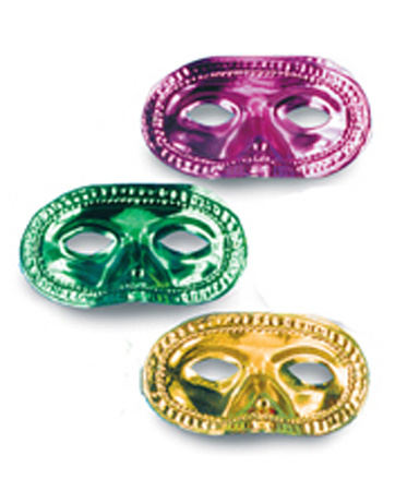 Metallic Mardi Gras Masks