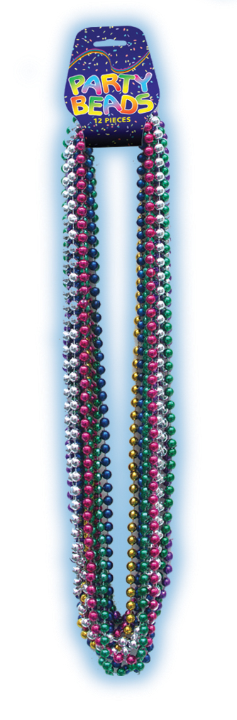 ASSORTED COLOR METALLIC BEADS ON DISPLAY CARD