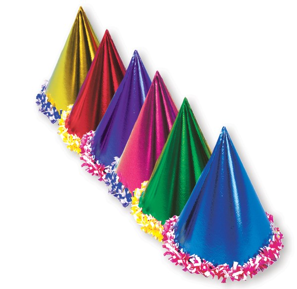 CHILD'S SIZE FOIL HAT WITH TRIM