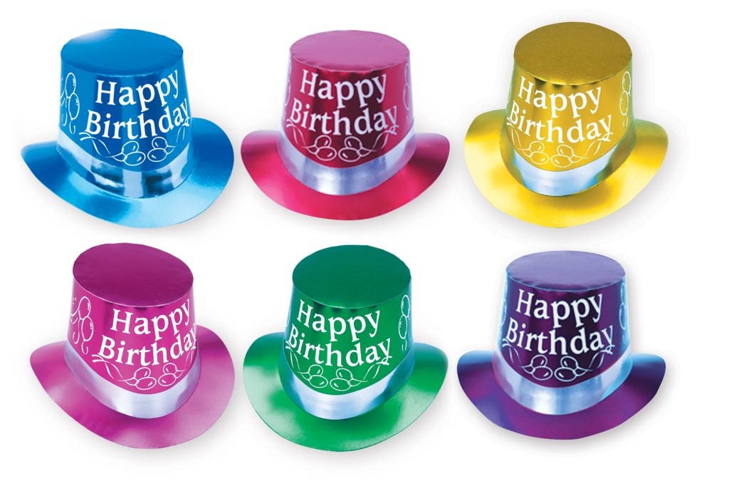HAPPY BIRTHDAY FOIL TOP HAT