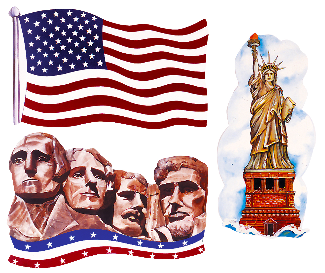 PATRIOTIC CUTOUTS