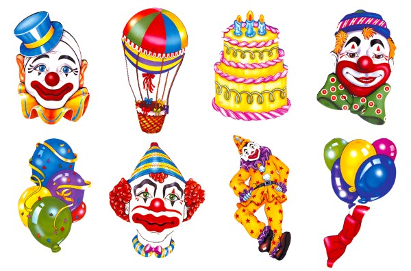 HAPPY BIRTHDAY CUTOUTS