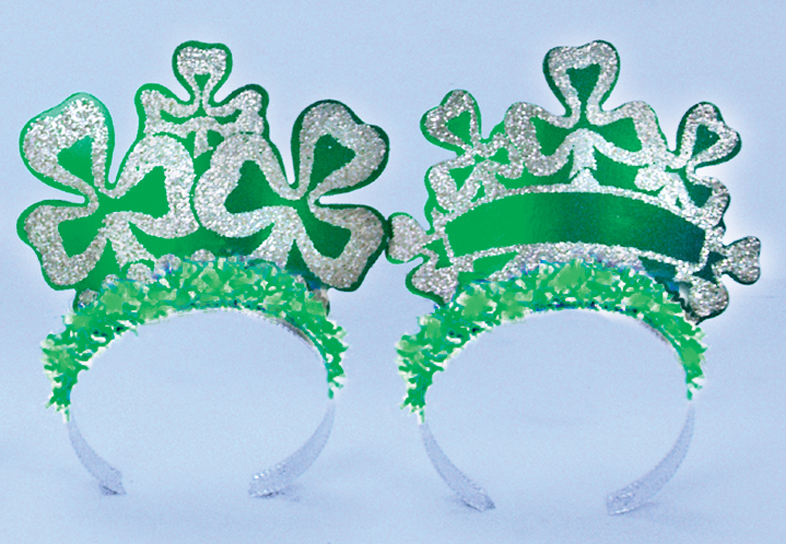 GLITTER SHAMROCK TIARA