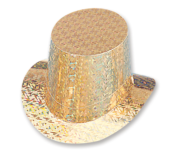 GOLD PRISMATIC TOP HAT