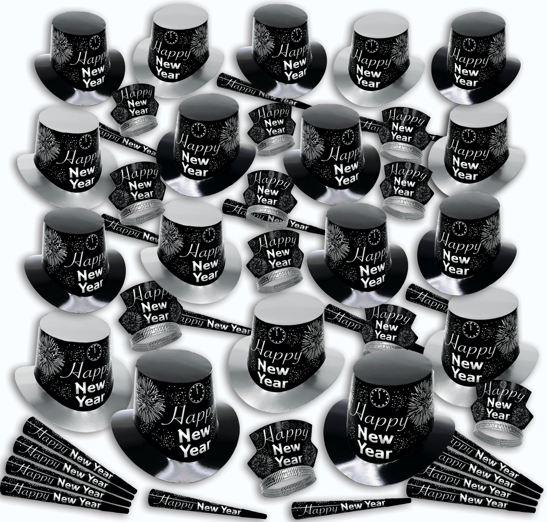 SILVER FIREBURST PARTY KIT