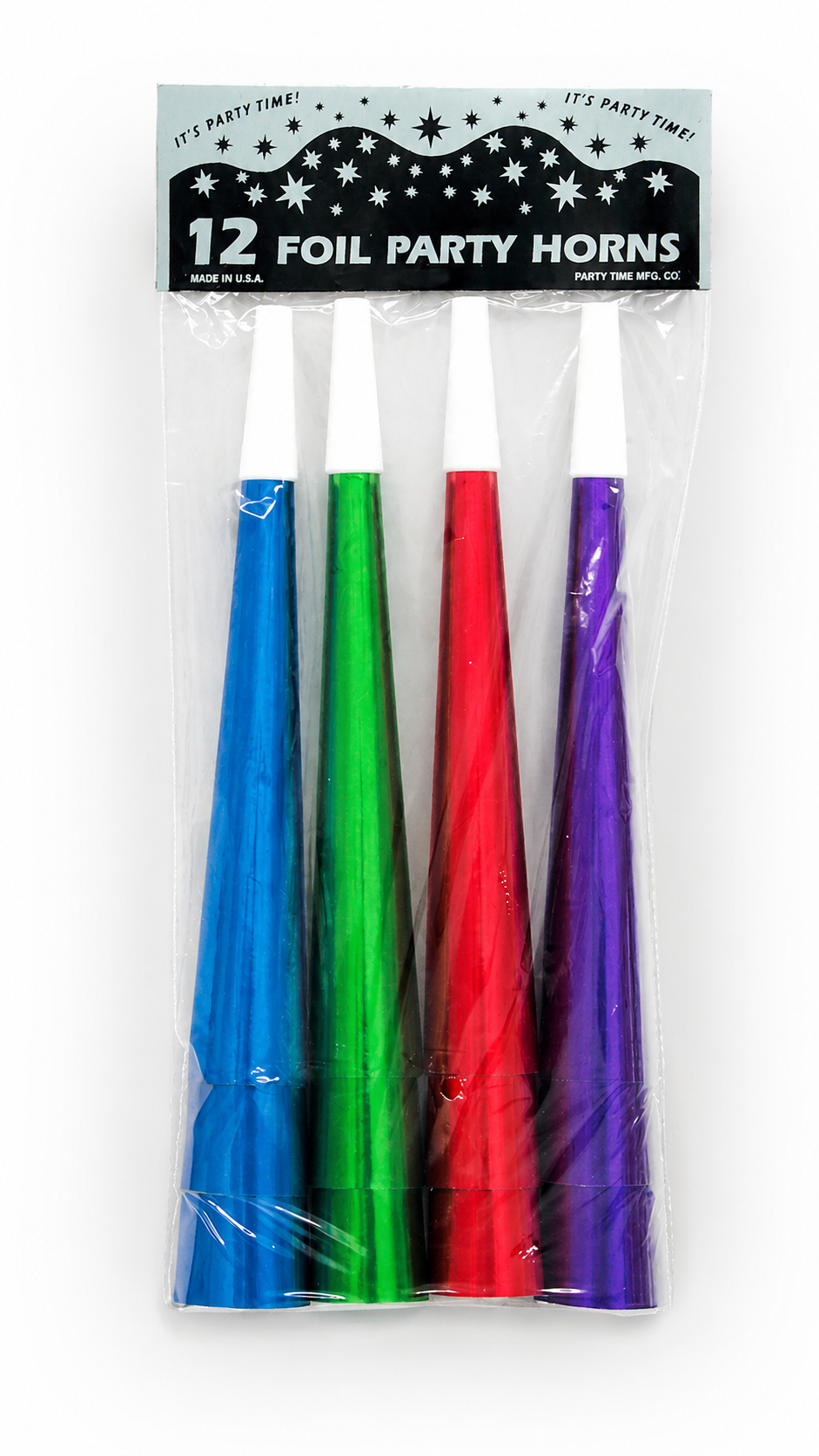 PACKAGED HORNS - ASSORTED COLORS